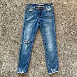 Joe's The Rocker Raw Hem Ankle Skinny Jeans, Kids Size 8, Like new!